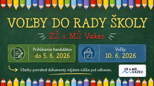 Voľby do rady školy pri ZŠ s MŠ Važec 1